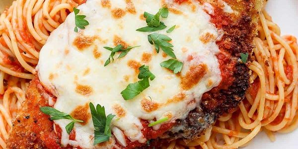 Chicken Parmigiana, chicken mozzarella and pasta