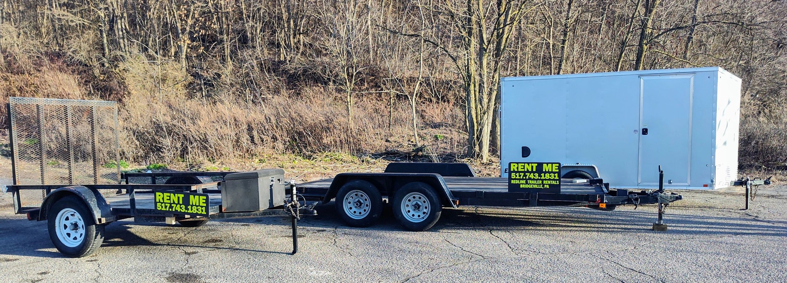 Enclosed, Car, Dump, Utility trailer rental in Pittsburgh