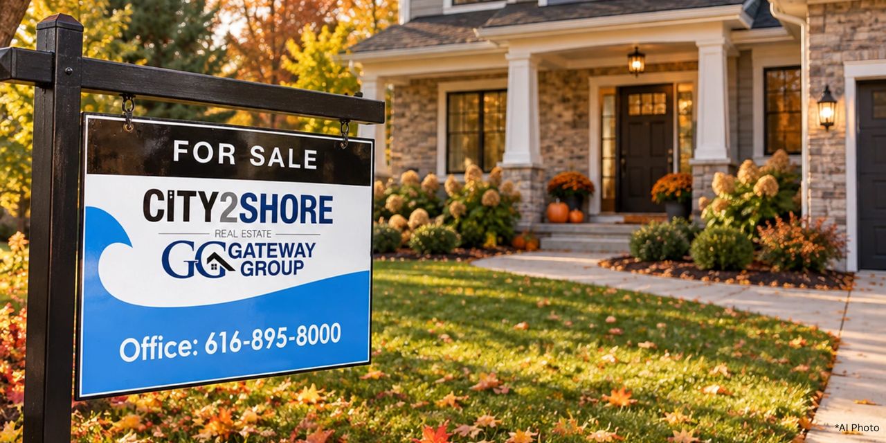 West Michigan home for sale during the fall real estate market, representing homeowners navigating a longer-than-expected listing period.