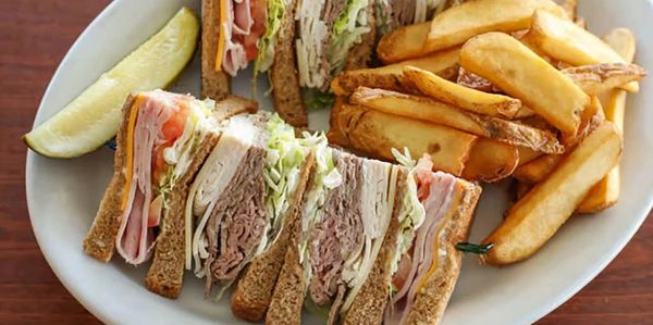 Triple Decker Sandwich at the Mohegan Diner