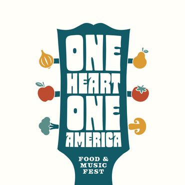 Logo for One Heart One America Food & Music Festival
