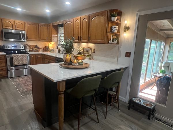 Board and Batten Addition to Kitchen