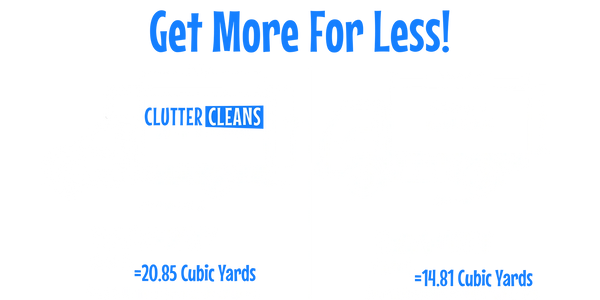 Comparing the size of our trucks to "standard" junk removal trucks