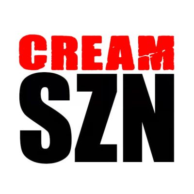 Bold text saying CREAM SZN in red and black.