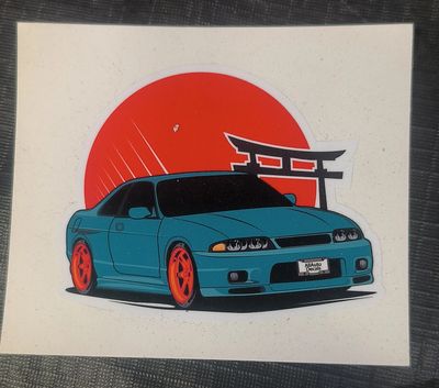 Sticker of a car