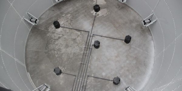 arrangment mixers bib bubble bubbles locaiton mixing tank mounting