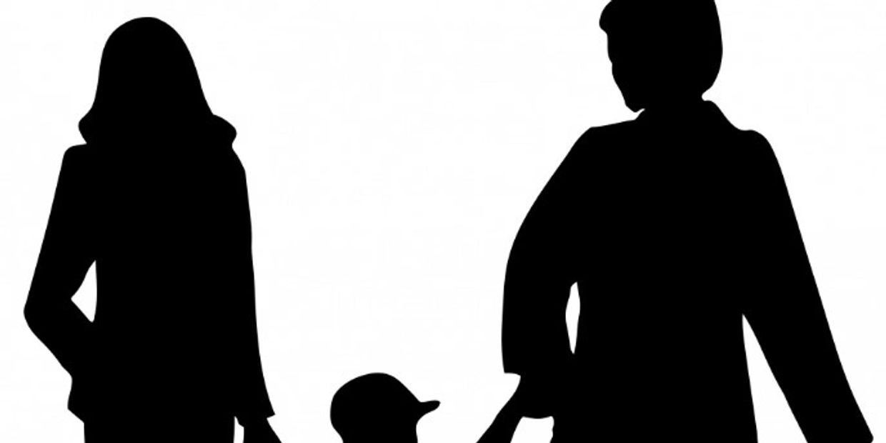 Parents and Child (illustration for "Joint Custody and Equal Shared Parenting Laws" continuing legal