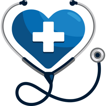 Healtcre heart with telescope