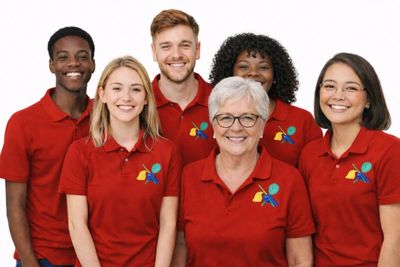 Diverse group of people smiling