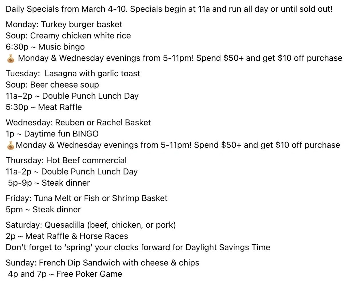 BILLY'S ROCKFORD BAR in Rockford, Minnesota