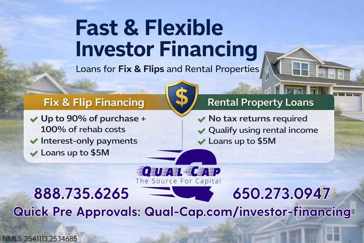 Fast, flexible investor financing for fix &amp; flips and rental properties up to $5M.