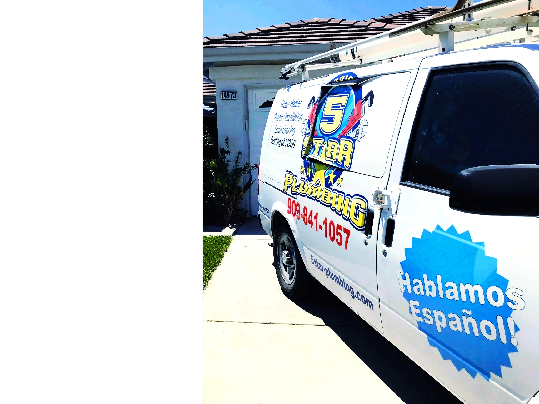 The five star plumbing van!
