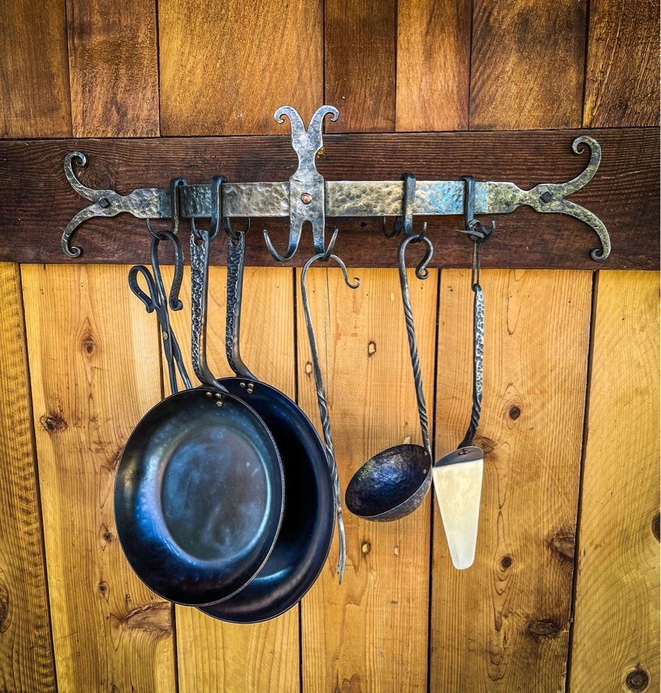 Skillet and Utensil Rack