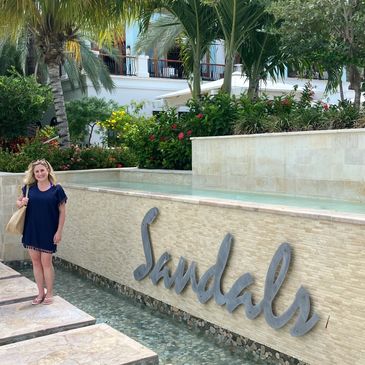 Bridget at Sandals Royal Curacao