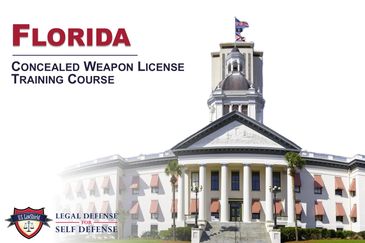 Florida Concealed Weapon License Training Course with legal defense for self defense.