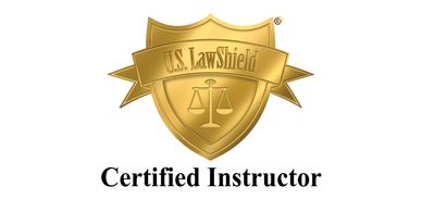 Gold U.S. LawShield Certified Instructor shield logo.