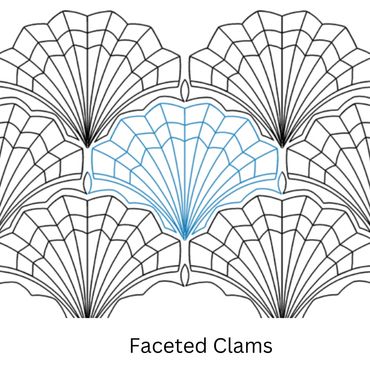 Faceted Clams Edge to Edge design.