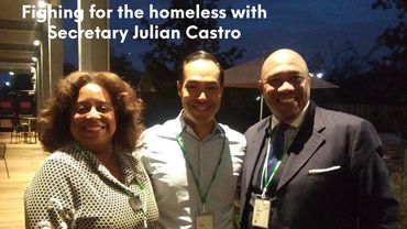 Facebook Corporate Headquarters with Julian Castro Advocating for Affordable Housing