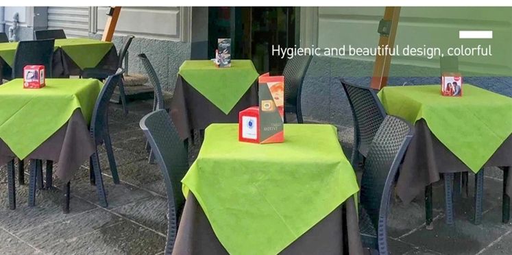 Hot Sale Colorful Tablecloth Round Table Fabric 100% Pp Nonwoven Table Cloth Tablecloths
