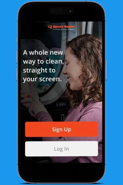 Speed Queen app at laundromat near me in Wichita