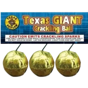 KaBoom Fireworks novelty texas giant crackling ball
