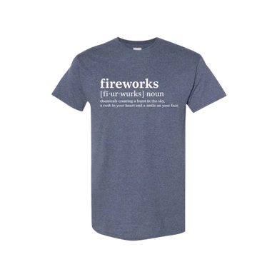 KaBoom Fireworks t-shirt noun definition