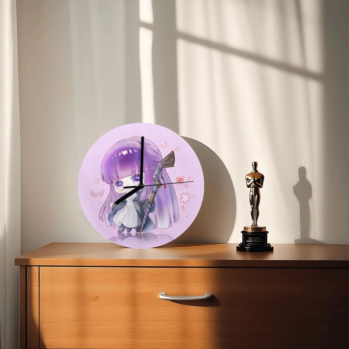 Chibi Magic Girl Wall Clock