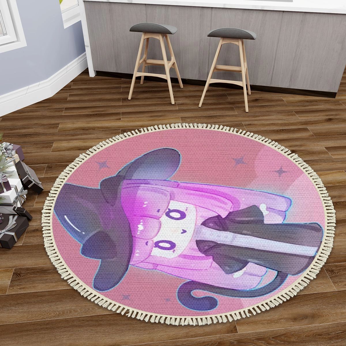 Chibi Witch Decorative Round Rug