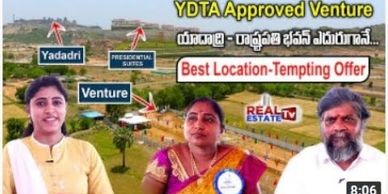 SRI YADADRI GOLDEN CITY
YTDA APPROVED ALYOUT
OPPOSITE TO VIP COTTAGES
YADAGARIGUTTA