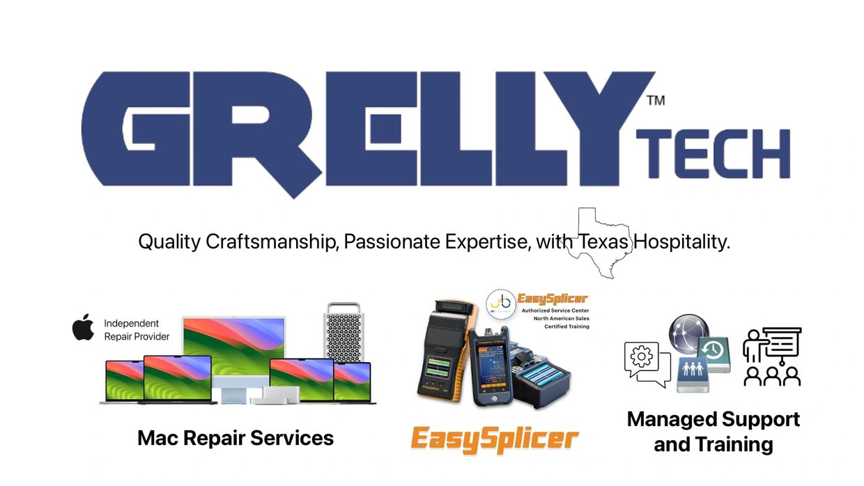 GRELLY Tech - Apple Authorized Mac Repair, EasySplicer Sales & Service, Managed Support & Training.