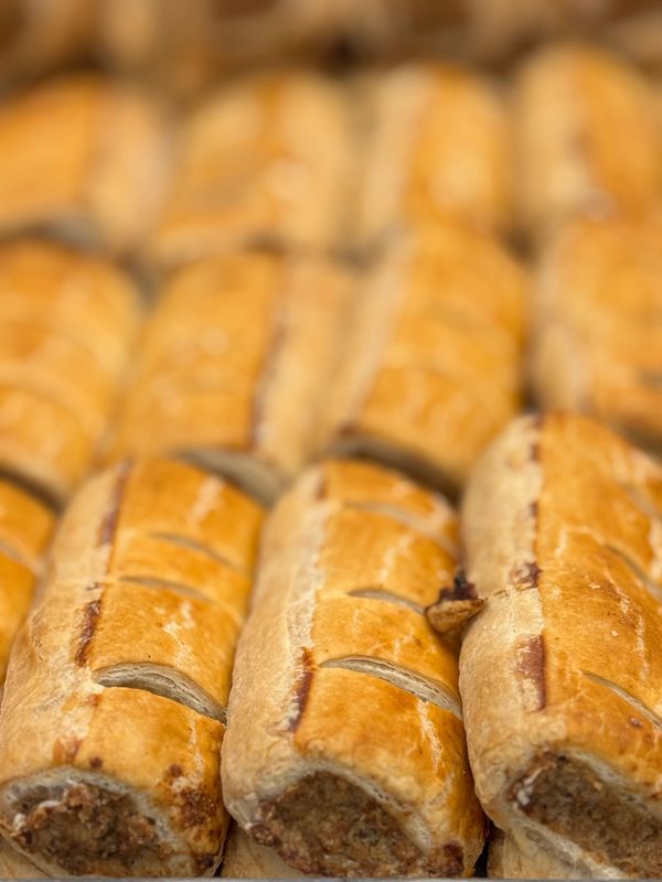 Sausage rolls made in store