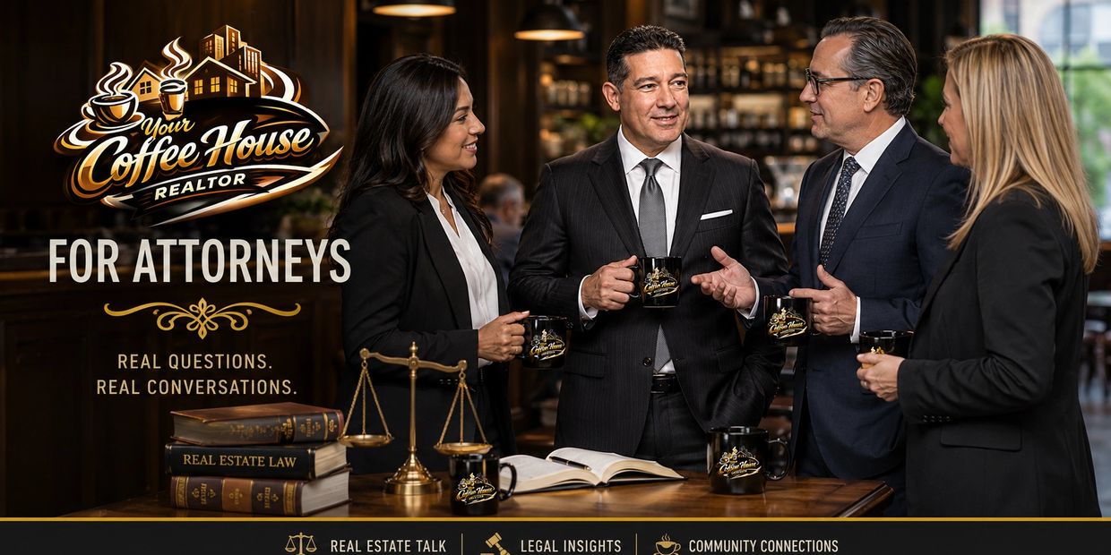 Ray Pearson meets with Long Island attorneys over coffee to discuss property value, sale timing, con