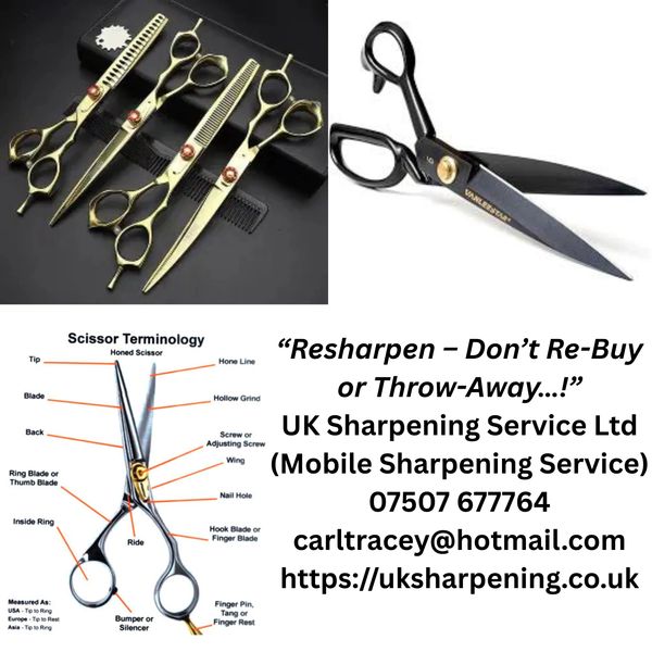 salon and Fabric Scissors Sharpening Service