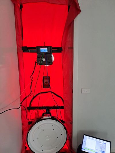 Blower door testing, checking the building envelope and measuring airtightness of a home