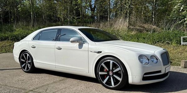 white Bentley flying spur