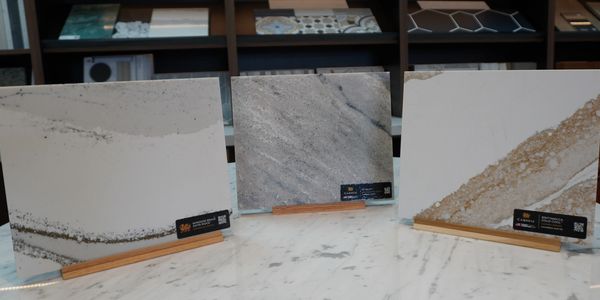 We offer premium veined marble slabs, quartz worktops, and engineered stone designed for durable kit