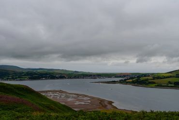 Davaar Island Causeway looking across at Campbeltown - Scotland