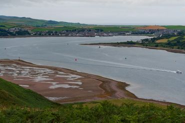 Davaar Island Causeway looking across at Campbeltown - Scotland