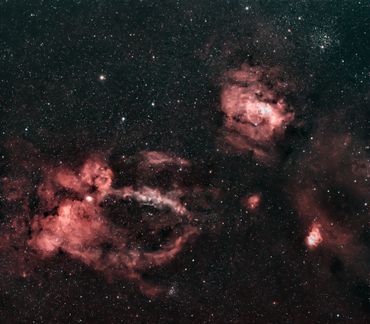 Lobster Claw and Bubble Nebulae