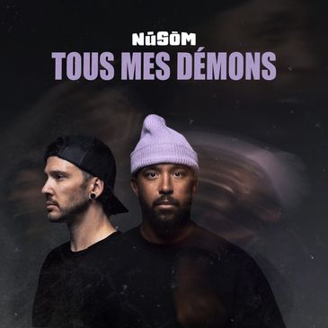 Two men with serious expressions on dark background, titled 'Tous Mes Démons'.