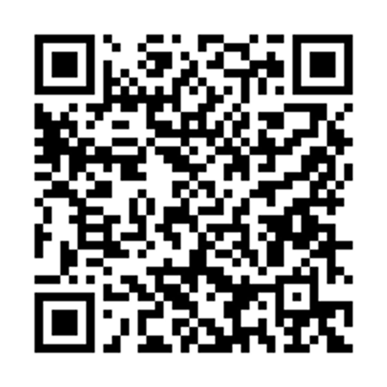 Black and white QR code on a white background.