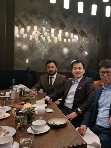 St. James, London with CEO & Director of Huewei (2025 revenues $127 Billion USD)