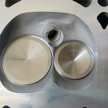 Exhaust and Intake Valves installed. NA 404ci LS2.