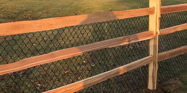 Cedar split rail 