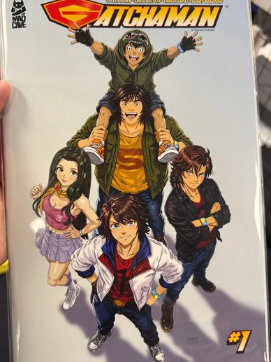 G. Kaaihue Variant cover of Gatchaman team on Gatchaman #1