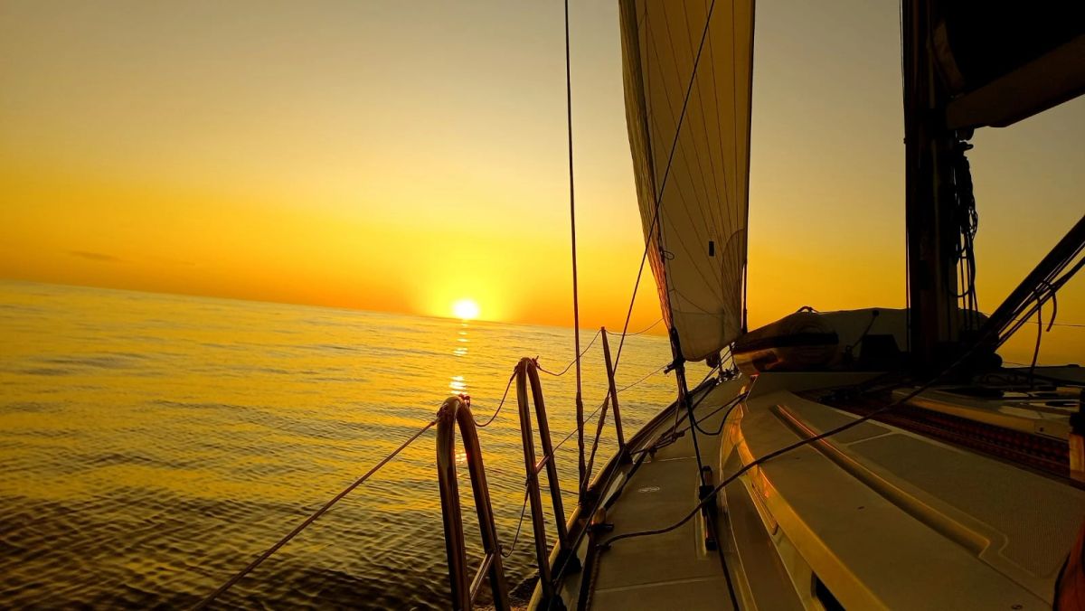 Aulas de vela no mar