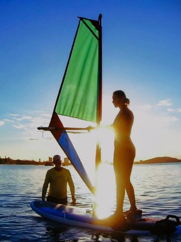 Aula de windsurf