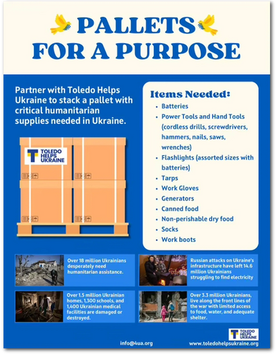 Pallets for a Purpose flyer