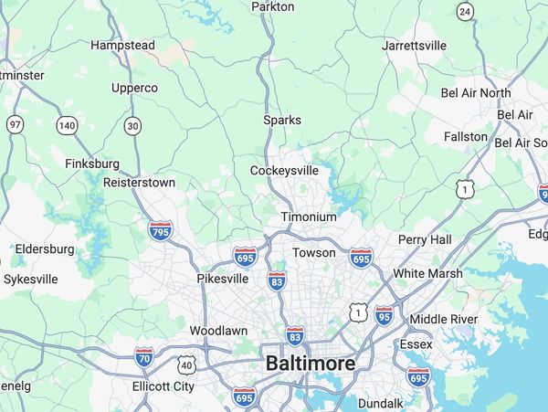 Wilson’s Home Solutions appliance repair service area covering Baltimore and surrounding counties