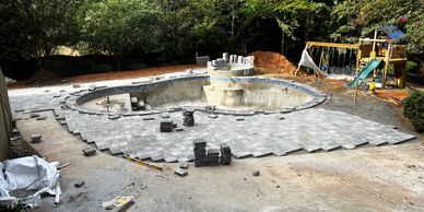 Atlanta Pool Patios and Surfacing - Georgia Pool Hardscapes - Paver Patio Install